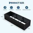 thumbnail image 2 of Garvee 51"X18"X12" Snap-On Metal Garden Planter Bed Frame, Iron Planting Box,Open Base Design,Black, 2 of 7