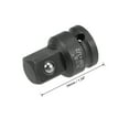 thumbnail image 2 of Adaptador y reductor de enchufe de impacto de 3/8 pulgadas F a 1/2 pulgadas M Cr-Mo 2 Pcs, 2 of 3