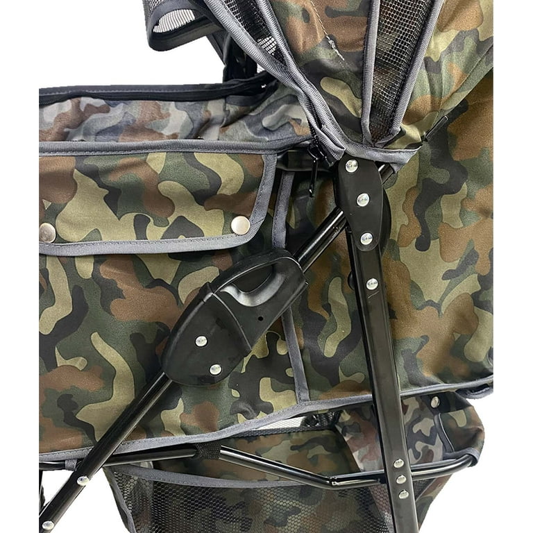 Camouflage top dog stroller