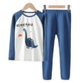 thumbnail image 6 of Quealent Baby Boys Girls Pajama Set Kids Toddler Snug fit Basic Cotton Sleepwear pjs for Daily Blue for Size 14-15 Years, 6 of 6