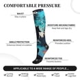 thumbnail image 3 of Lsque Artistic Moon Valley Wolf Pattern Sport Compression Socks for Men & Women 15-20 mmHg Knee High Nurse Pregnant Running Medical and Travel Athletic, 3 of 6