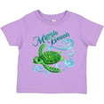 thumbnail image 3 of Inktastic Myrtle Beach Cute Sea Turtle with Waves and Bubbles Boys or Girls Toddler T-Shirt, 3 of 5