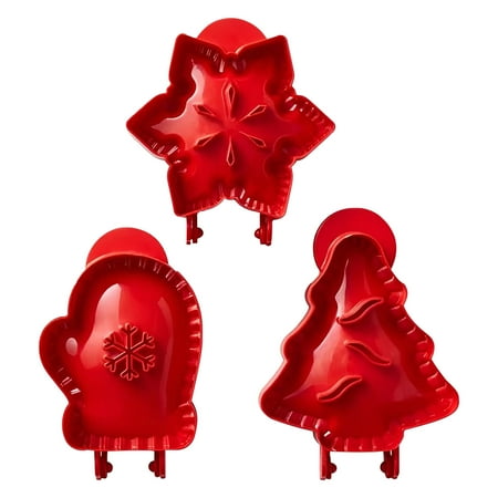 

Baking Molds 3PCS Mini Hand Pie Molds Christmas Cottage Pie Set Christmas Dough Presser Pocket Christmas decorations