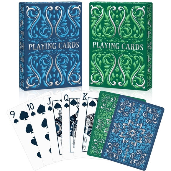 Cartas de póker Wkchxd, paquete de 2 mazos premium