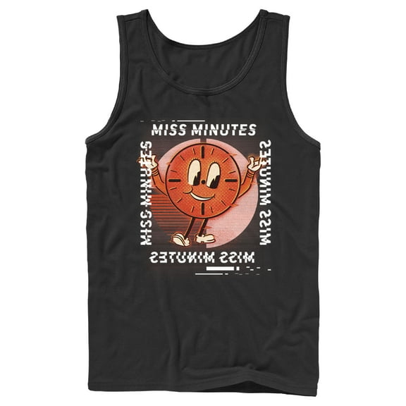 Men's Marvel Loki Miss Minutes Glitch  Tank Top Black X Large