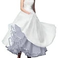 thumbnail image 2 of RUTAYY Women Boneless A Hem Wedding Dress Long Petticoat Tutu Skirt Solid Color Casual Travel Skirts, 2 of 4