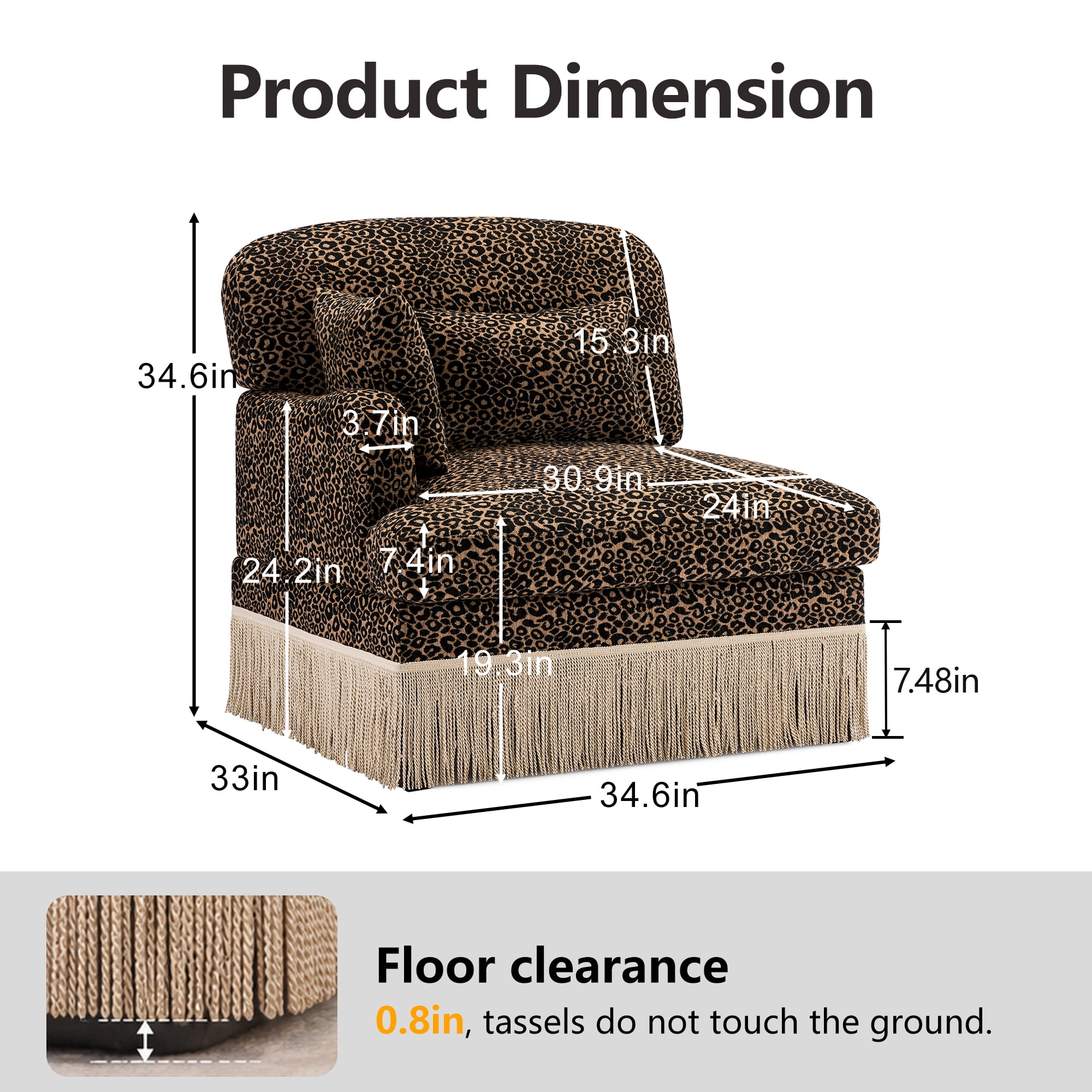 Modular Sectional Sofa Left Arm Chair Module