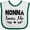 White and Green, variant on Inktastic Nonna Baby Clothes Grandchild Girls Baby Bib