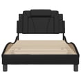 thumbnail image 6 of vidaXL Bed Frame with Headboard Curved Base Bedroom Furniture Faux Leather, 6 of 140