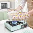 thumbnail image 7 of Sikiie Flamingo And Pineapple Oven Mitts and Pot Holders Set, Kitchen Oven Glove High Heat Resistant with Non-Slip Silicone Surface for Cooking, 7 of 7