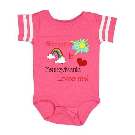 

Inktastic Someone in Pennsylvania Loves Me! Gift Baby Boy or Baby Girl Bodysuit