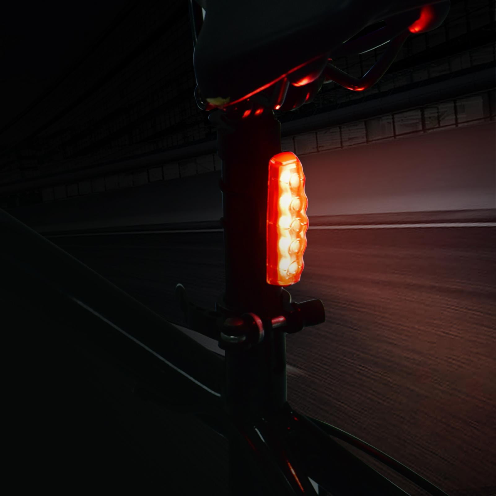 EBTOOLS Bike Tail Light, Bike Front Lamp, Plastic Red Convenient To Use Bike Light Accessory For Night Cycling Outdoor Riding