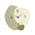 thumbnail image 2 of Reloj de pared nórdico, reloj colgante de pared, decoración de habitación, reloj decorativo, reloj de pared para niños, para baño, granja, cocina, Verde, 2 of 8
