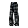 thumbnail image 6 of Xcmzpl Men's Soft Buffalo Plaid Pajama Lounge Sleep Pants Lightweight Sleepwear Elastic Waist Baggy Night Bottoms with Pocket S-3XL, 6 of 7