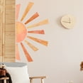 thumbnail image 2 of Large Half Sun Wall Decal - Children's Baby Boys Girls Nursery Decor, Kids Room Wall Art, Removable Sunburst Boho Wall Stickers, 2 of 6