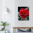 thumbnail image 3 of ONETECH  Framed Posters Picture Canvas Wall Art for Living Room Decor, Red Flowers Floral Paintings Prints for Kitchen Bathroom Home Wall Decoration, 3 of 4