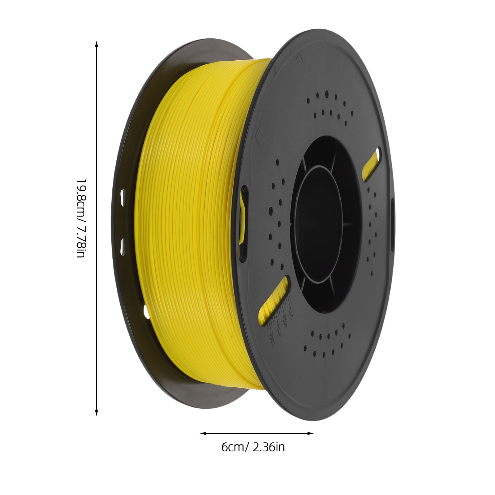Tineasur Pla 3D Printer Filament Yellow for High Precision and Smooth Finish