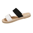 thumbnail image 2 of Flat Sandals for Women,Summer Shoes,Summer Sandals for Women,Comfortable Sandals for Women,Women's Flats,Women's Fashion Plus-Size Casual - Flat Sandals,Black,6, 2 of 4