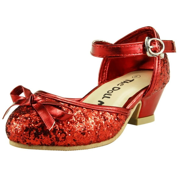 The Doll Maker Glitter Pump - FBA173038C-13 Red