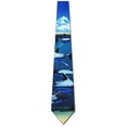thumbnail image 3 of Sharks Ties Fish Necktie Mens Animal Sea Life Tie by The Three Rooker Necktie Company, 3 of 3