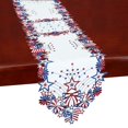 thumbnail image 1 of Simhomsen Camino De Mesa Patriótico Festivo Del 4 De Julio Para El Día De La Independencia Americana, Día De Los Caídos, Estrellas Bordadas, Mariposas Y Flores (14? 89 Pulgadas), 1 of 5