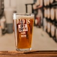 thumbnail image 3 of Funny Beer Glass | Dad Is Off Duty Ask Mon | 16Oz Pint Glass, 3 of 4