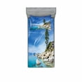 thumbnail image 2 of Lake Bedding Set with Sheet & Covers, Clear Dreamy Sky over Inland Creek Surrounded by Land Liquid Surface of Earth Print, Printed Bedroom Decor 2 Shams, 4 Sizes, Blue Grey, by Ambesonne, 2 of 3