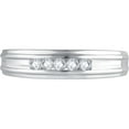 thumbnail image 2 of 1/2 Carat T.W. Diamond 10K White Gold Wedding Bands, 2 of 10