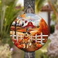 thumbnail image 4 of Thanksgiving Australian Cattle Dog Pilgrim Grateful, Thankful, Blessed Fall Welcome Round Wood Sign Heeler Lover Gifts Hanging Wall Home Decor - 00021, 4 of 5