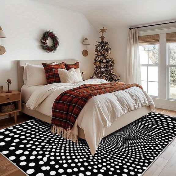 1PC Op Art Area Rug Local Rug, Lightweight Washable Easy-to-Manage Carpet Mat Festival Gift, Suitable for Living Room, Bedroom, Office, Dining Room, Bathroom, Room Accessories