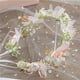 thumbnail image 5 of Corona de flores de boda para mujer, diadema con corona floral de cinta, accesorios para el cabello de flores para ceremonia nupcial Baby Shower fiesta de fotos de maternidad, 5 of 5