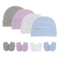 thumbnail image 3 of Conjunto de guantes antiarañazos para recién nacido, gorro para bebé, calcetines, gorros, accesorios de fotografía, accesorio infantil, 3 of 4