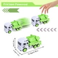thumbnail image 3 of Garbage Truck Toys For Kids Sanitation Vehicle Play Set Toddler Educational Car Model Toy For Boys Girls Ages 1 2 3 Years Old, 3 of 5