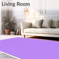 thumbnail image 2 of ODIKA 6'x9' Machine Washable Non-Slip Area Rug, Modern Abstract Ripple Grid with Vaporwave Inspired Lines High Traffic Rug with Pad, Purple, 613627, 2 of 8