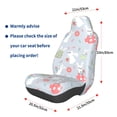 thumbnail image 3 of Wukai Bunny cartoon with easter Full Set Car Seat Covers with Soft Padding Universal Auto Front Seats Protector and Cushion Mat, 3 of 5