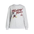 thumbnail image 3 of Mickey Mouse Women's Graphic Sweatshirt with Long Sleeves, Sizes XXS-XXL, 3 of 5