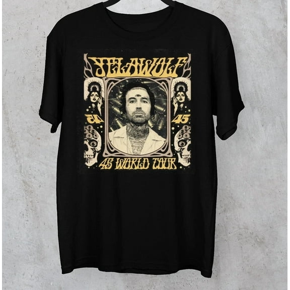 Yelawolf WORLD TOUR 2025 black T-shirt HOT NEW All sizes JM634