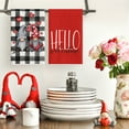 thumbnail image 2 of Sm:)e Buffalo Plaid Gnome Heart Truck Valentine Kitchen Dish Towels Set of 4, 18 x 26 Inch, 2 of 6
