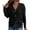 Black, variant on V Neck Open Front Knit Cardigan for Women Loose Fit Long Sleeve Sweater Coat Top XXL Size Red