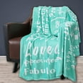 thumbnail image 2 of LHSHID Get Well Soon Gifts for Women Mothers Day Birthday Gift for Friend Couragement Compassion Purple Throw Blanket You are Awesome Gifts for Women Colleague 30"x40", 2 of 4