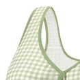 thumbnail image 3 of Xdegoge Women's Wide Strap Front Closure Gingham Bra Wireless Padded Support Breathable Plaid Fabric Bras Full Coverage Casual Brassiere Convenient On/Off Ideal for Daily Wear, 3 of 4