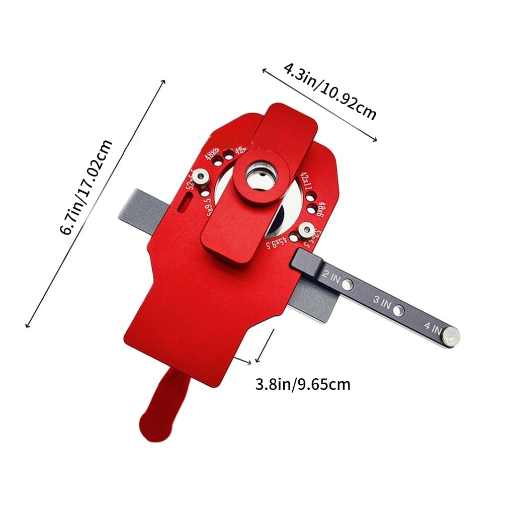 MOMOJIA Multipurpose Hinge Jig 35mm Hole Drilling Guide for Accurate Cabinet Assembly