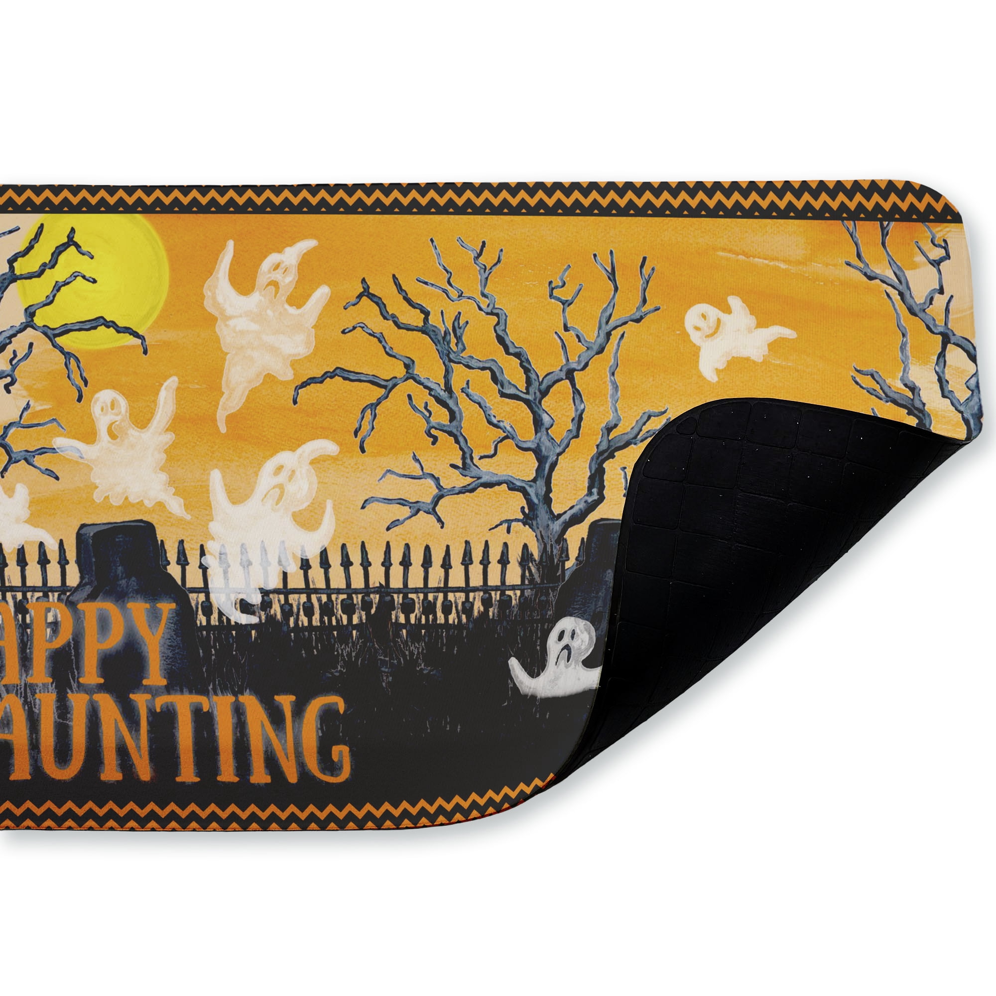 Stupell Industries Happy Haunting Graveyard Printed Anti-Fatigue Floor Mat, design by Gina Ritter