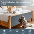 thumbnail image 7 of 2 count 39.4"X15.8"  Scratch Mat for Furniture and Wall Protectors, Trimmable Self-Adhesive  Scratch Pads, DIY  Scratcher for Covering  Tower and Couch Protector (Light Grey), 7 of 7