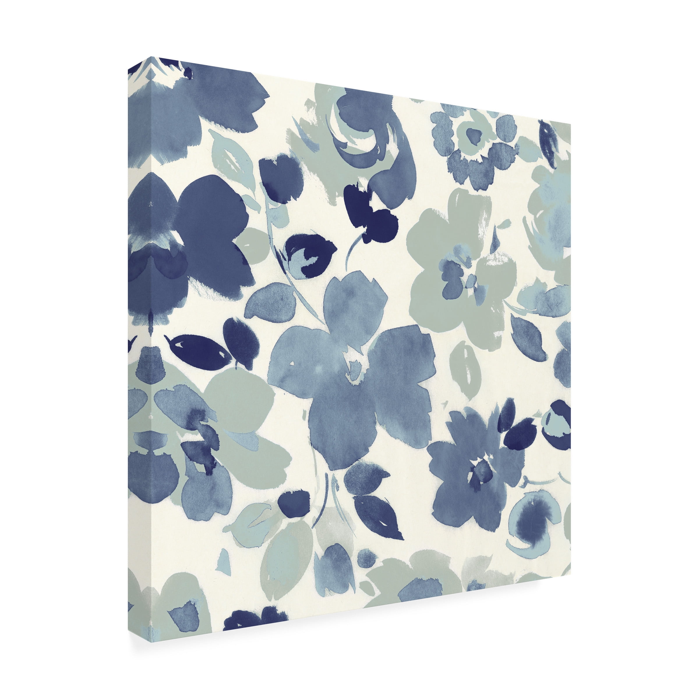 Wild Apple Portfolio 'Soft Blue Florals III' Canvas Art