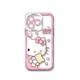 thumbnail image 3 of Funda de teléfono con dibujos animados de Hello Kitty, carcasa transparente divertida para iPhone 15, 14, 13, 12, 11, Mini Pro Max, X, XR, XSMax, 7, 8 Plus, SE20, 3 of 5
