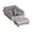 Gray, variant on HOARBOEG Stainless Steel Litter Box for Cats, High Sided Large Cat Litter Box with Step On Platform and Scoop, Odor Proof Easy to Clean Litter Box