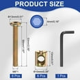 thumbnail image 2 of Uxcell 6 Set Bunk Bed Bolts and Nuts, M6x50mm Hex Drive Socket Cap Screws Nuts for Beds Headboards Chairs Furniture, 2 of 7
