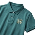 thumbnail image 4 of DayScoop Mens Big & Tall T-Shirt Summer T Shirt Short Sleeve Solid Color Fashion Casual Collared Button Down Embroidered Loose Oversize Tops, 4 of 6