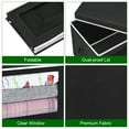 thumbnail image 6 of Homsorout Storage Bins with Lids, Fabric Cube Storage Organizer Bins with Window, Foldable Storage Baskets with Handle, Closet Organizers and Storage Boxs for Cloth, Toys, Books, DVDs, 3 Pcs, Black, 6 of 7